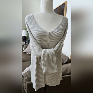 Allfenix Elegant Gray Women's Sweater